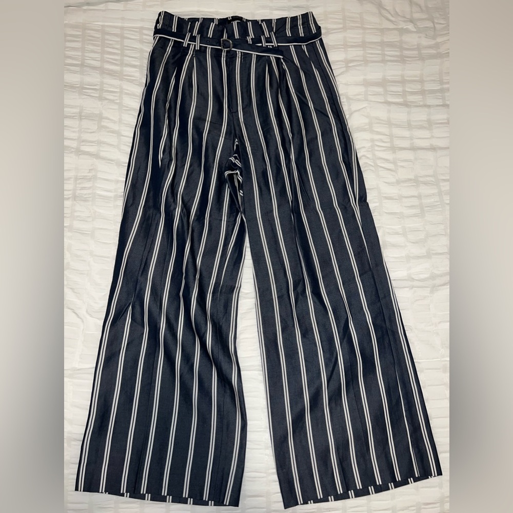 Pinstripe work trousers